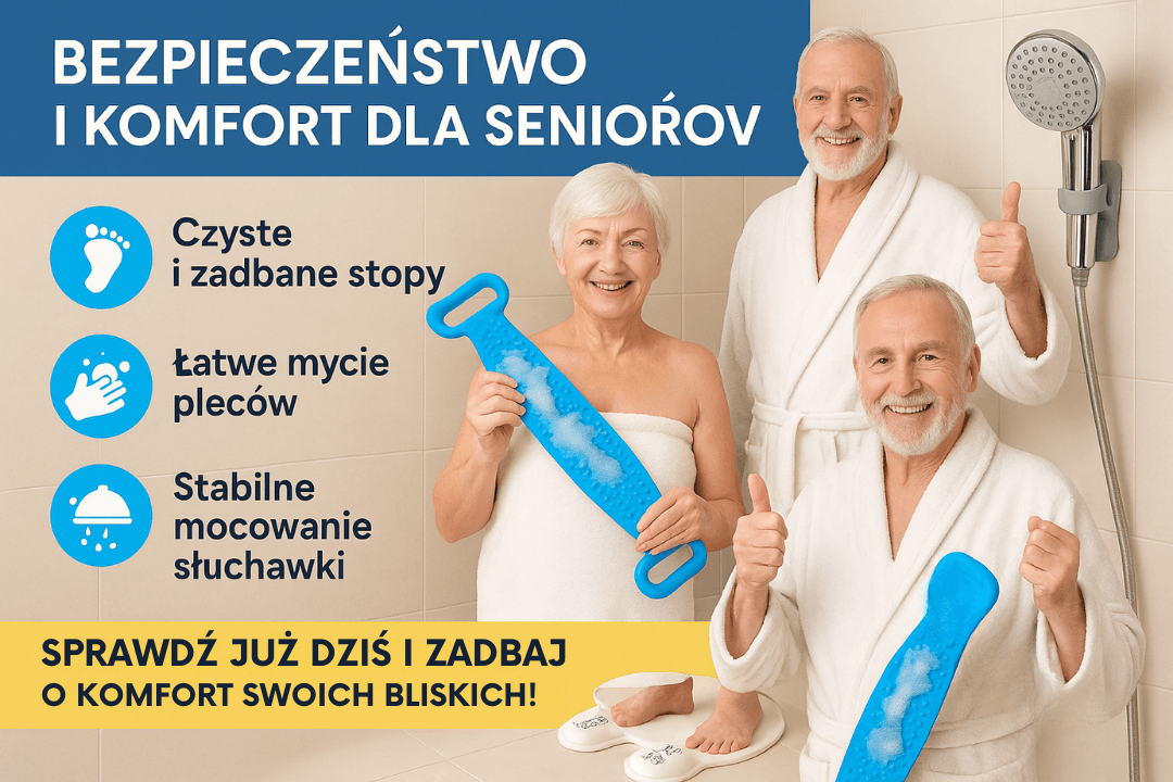 Zestaw Łazienkowy 3w1 – Komfort, Higiena i Bezpieczeństwo dla Seniora!